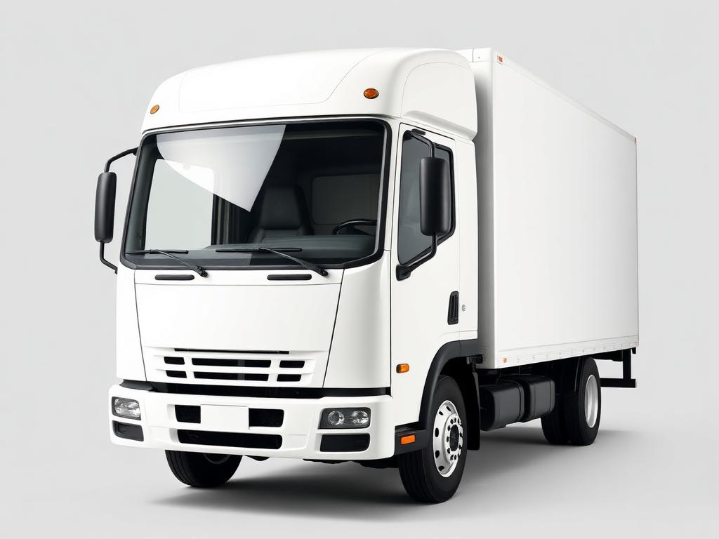 Witte bakwagen voor vrachtvervoer uit het wagenpark van Amstel Delta Services